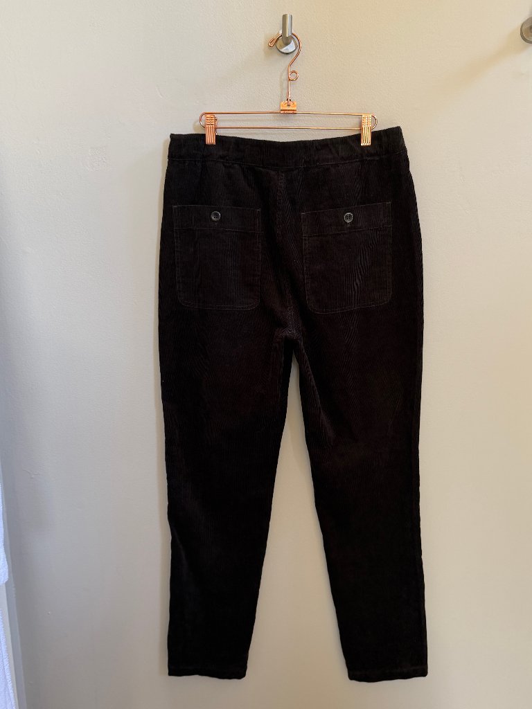 Poetry Brown Corduroy Tapered-Leg Trousers, Us 8 — image 3 of 8